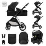 Καρότσι πολυμορφικό σετ (3in1 μετατρεπόμενο)ASPEN black +ARIA LUXE (car seat)