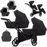 Καρότσι διδύμων Brav duo 3in1  black