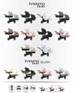 Καρότσι INVENTO glam Duo 3in1 eko metalic pink - Image 2