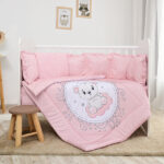Σετ προίκα κούνιας  70/140 pink bear