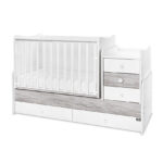 Πολυμορφική κούνια (με στρώμα coco/foam)  artwood grey