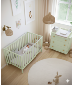 Κούνια μεγάλου μεγέθους bambi mint (70/140) - Image 2
